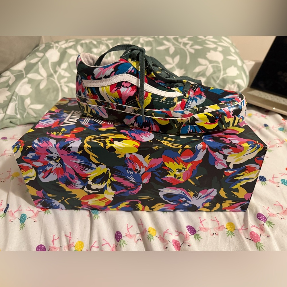 Kenzo X Vans green Floral old School